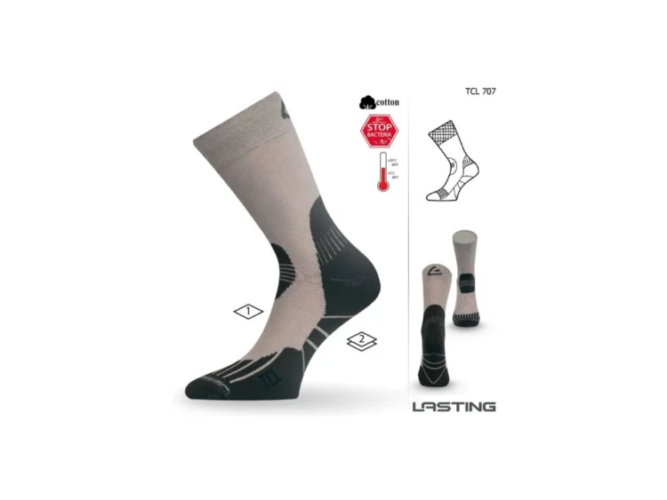 1 AKCIA: Trekingové bavlnené ponožky Lasting TCL Siltex Technical Trekking Socks