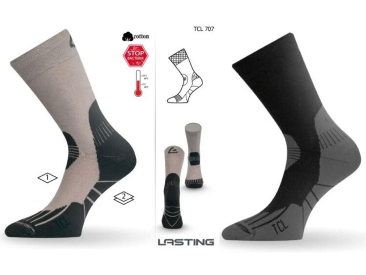 1 AKCIA: Trekingové bavlnené ponožky Lasting TCL Siltex Technical Trekking Socks