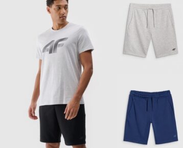 4F new collection: Pánske teplákové šortky Basic TSHOM543