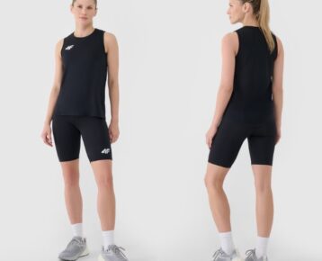 4F new collection: Dámske krátke tréningové legíny TFSTF076 black