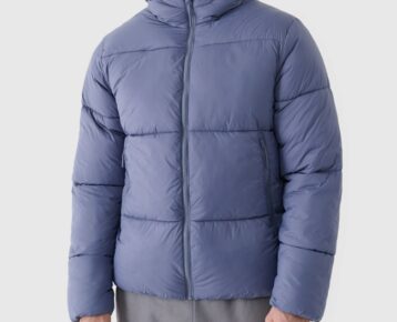 4F Akcia: Pánska zatepľovacia bunda so syntetickou výplňou TDJAM480 denim blue