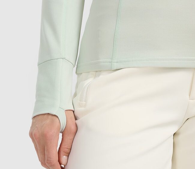 4F new collection: Dámske funkčné termotričko s polovičným zipsom UBRUF098 mint