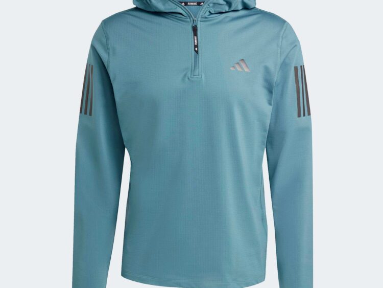 2026 ADIDAS Akcia : Zateplené funkčné tričko s polovičným zipsom a kapucňou ADIDAS Own The Run