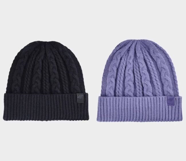 4F Akcia: Dámska zimná čiapka s viskózou ACAPF457