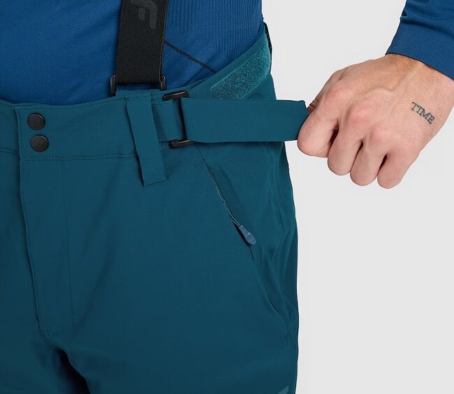 4F new collection: Pánske lyžiarske nohavice TFTRM0924 NeoDry 5.000 petrol blue