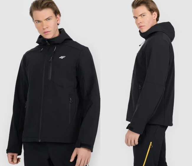 4F new collection: Pánska trekingová softshellová bunda NeoDry 8000 TSOFM506