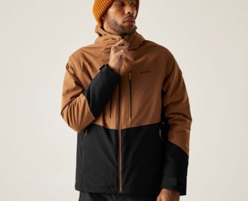 Pánska zimná bunda Regatta Highton Stretch Padded Jacket RMP435 brown