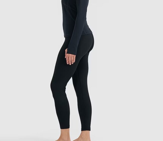 4F new collection: Dámske česané termo legíny UBRUF099 black