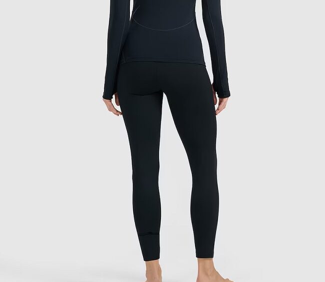 4F new collection: Dámske česané termo legíny UBRUF099 black
