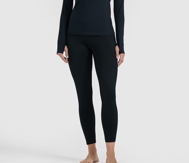 4F new collection: Dámske česané termo legíny UBRUF099 black