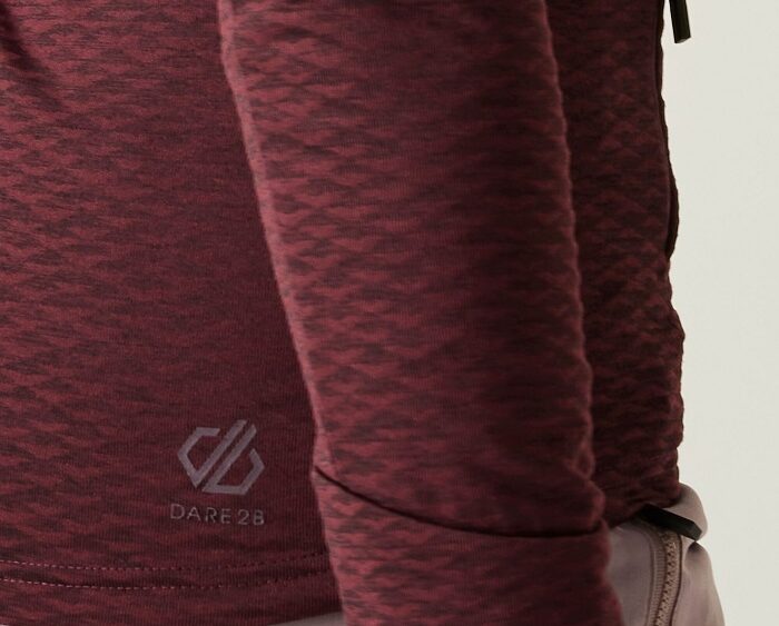 2026 Akcia Dare2b nová kolekcia: Dámska funkčná mikina Elation IV Core Stretch DWL620 figová