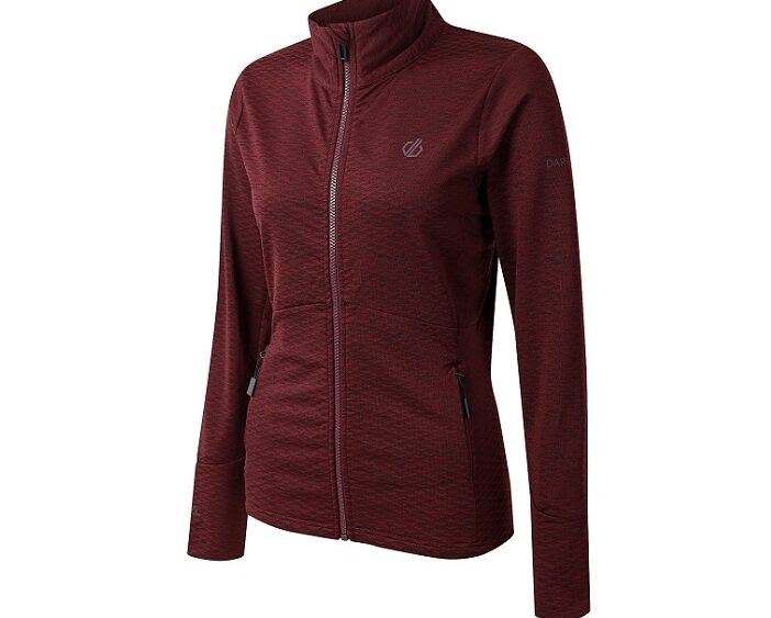 2026 Akcia Dare2b nová kolekcia: Dámska funkčná mikina Elation IV Core Stretch DWL620 figová