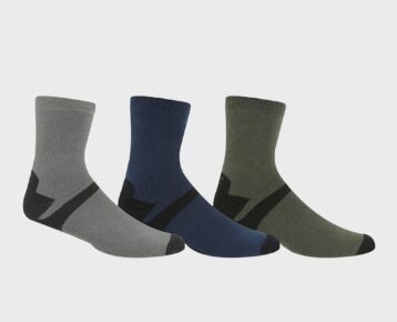 Pánske ponožky Regatta 3 pk Outdoor Lifestyle Sock RMH048 multicolor