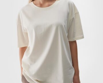 4F Akcia: Unisex bavlnené oversize tričko TTSHU1657