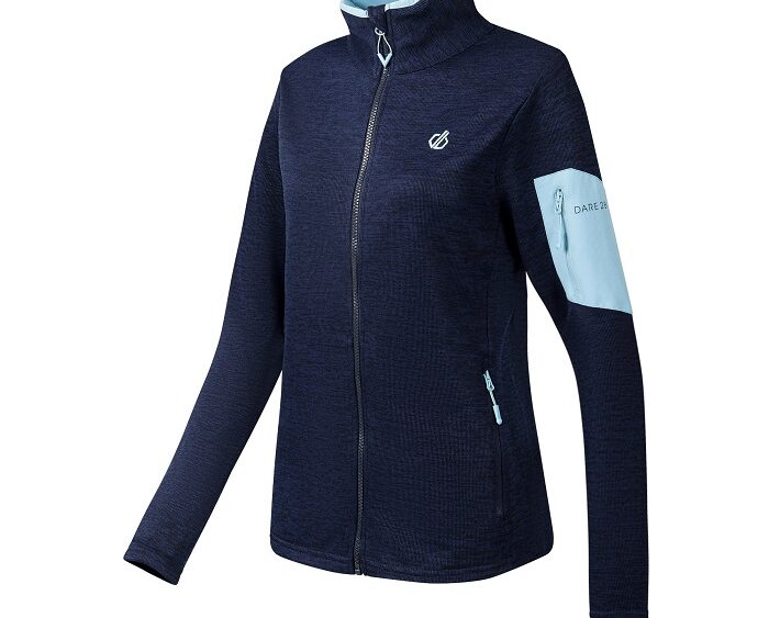 2026 Akcia Dare2b nová kolekcia: Dámska ľahká funkčná mikina Torrek II Fleece DWA762 navy