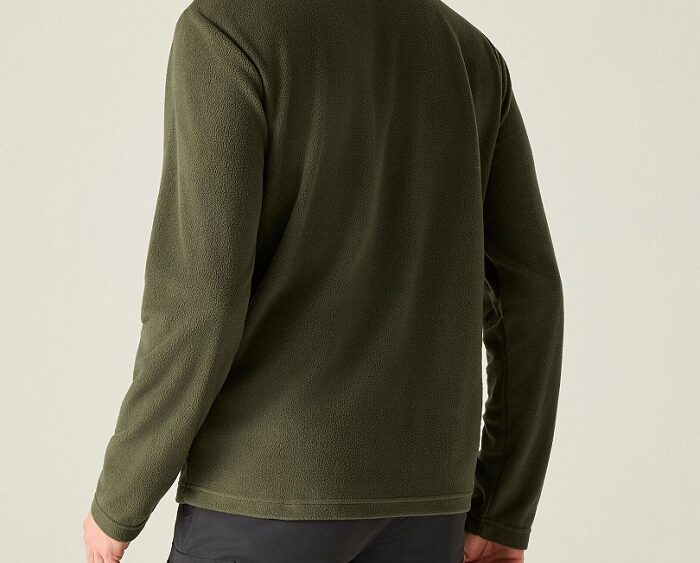 2026 Akcia Regatta nová kolekcia: Pánska fleecová mikina Thompson Fleece RMA021 khaki
