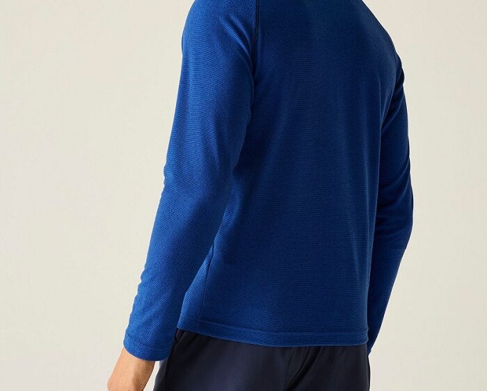 2026 Akcia Regatta nová kolekcia: Pánske termotričko s polovičným zipsom Montes RMA212 blue