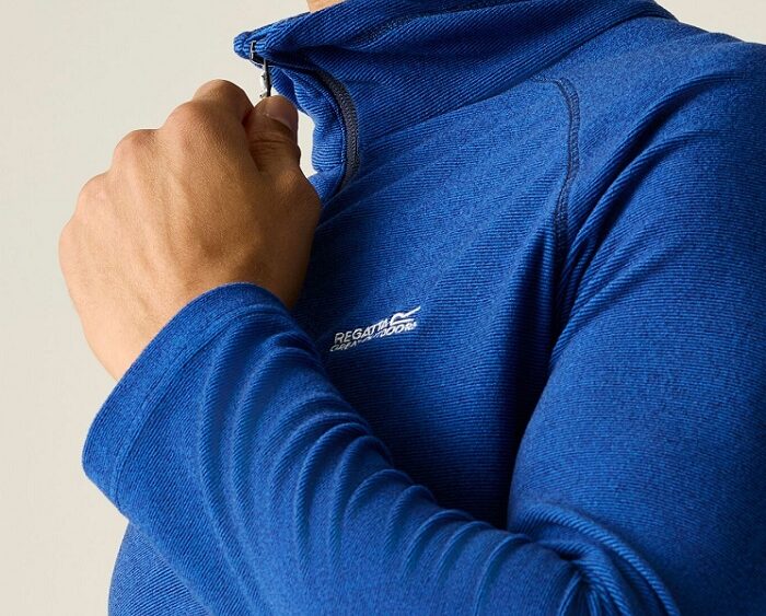 2026 Akcia Regatta nová kolekcia: Pánske termotričko s polovičným zipsom Montes RMA212 blue