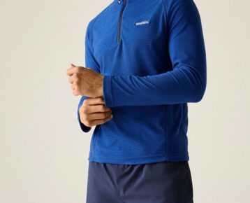 2026 Akcia Regatta nová kolekcia: Pánske termotričko s polovičným zipsom Montes RMA212 blue