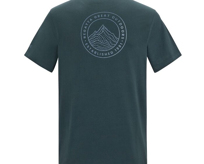 2026 Akcia Regatta nová kolekcia: Pánske bavlnené tričko Breezed RMT344 night sky
