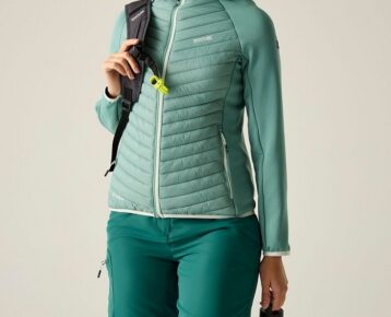 2026 Akcia Regatta nová kolekcia: Dámska hybridná bunda Wms Andreson Hybrid RWN403 green