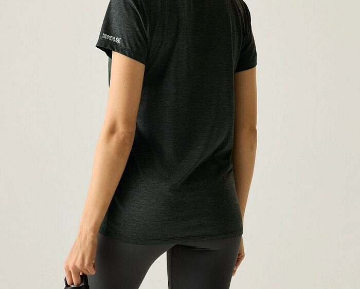 2026 Akcia Regatta nová kolekcia: Dámske funkčné tričko Women´s Fingal RWT370 black marl