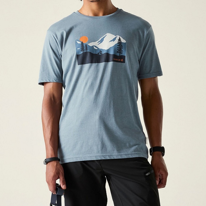 2026 Akcia Dare2b nová kolekcia: Pánske tričko Movement III Tee DMT780 mercury Dare2b Pánske