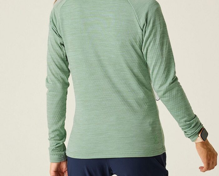 2026 Akcia Dare2b nová kolekcia: Dámska funkčná mikina Emerging III Mid DWL640 glacier green