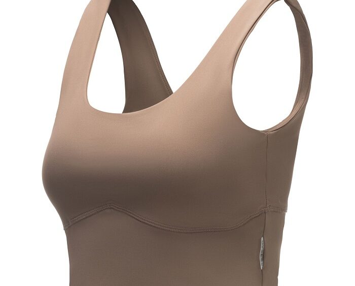 2026 Akcia Dare2b nová kolekcia: Dámska športová podprsenka Refresh Crop Tank DWT808 pine bark