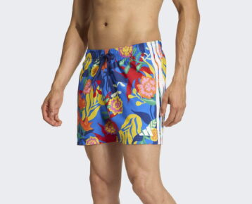 2026 new edition : Pánske plavecké šortky ADIDAS Mexicana Florals 3 Stripes 5 Inch