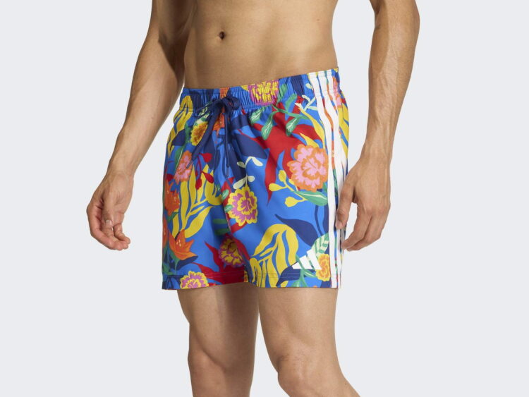 2026 new edition : Pánske plavecké šortky ADIDAS Mexicana Florals 3 Stripes 5 Inch