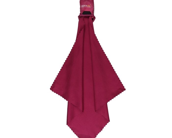 Cestovný mini uterák s karabínkou Travel towel Pock RCE135 dark cerise