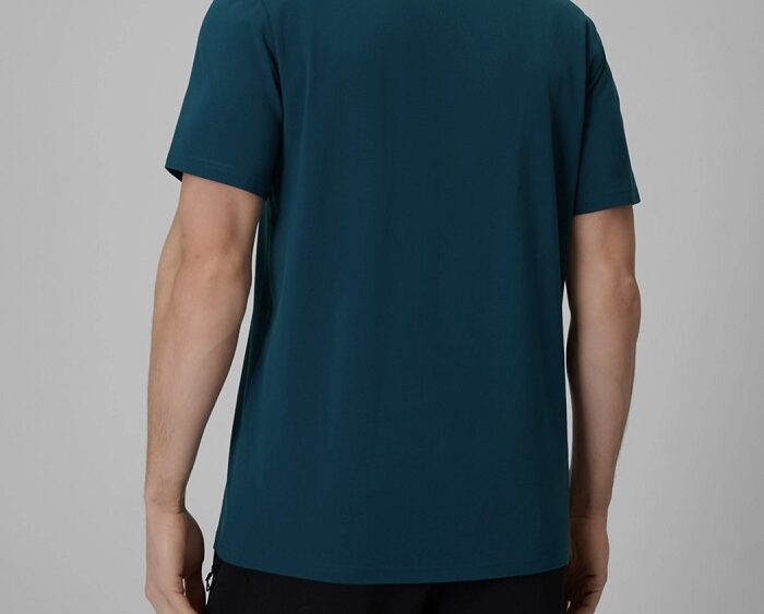 2026 4F nová kolekcia: Pánske bavlnené tričko regular fit TTSHM3990 teal