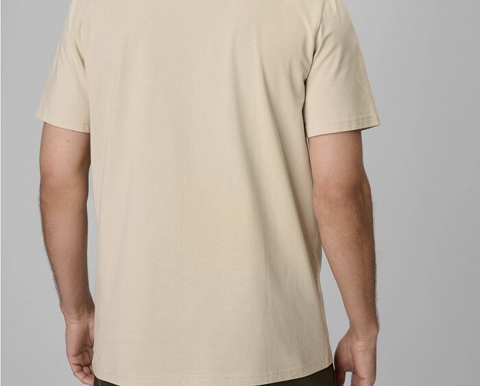 2026 4F nová kolekcia: Pánske bavlnené regular fit tričko TTSHM4261 beige