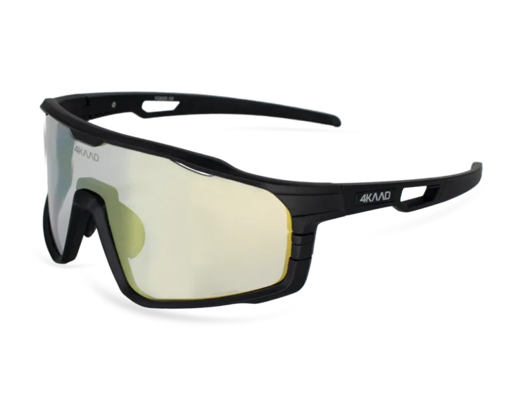2026 AKCIA: Športové fotochromatické okuliare 4KAAD SOLAYNE matt black PHOTOCHROMIC Gold