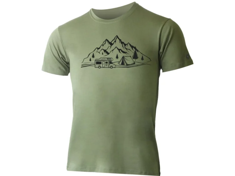 1 AKCIA: Pánske merino tričko Lasting Albi MERINO Light Superfine