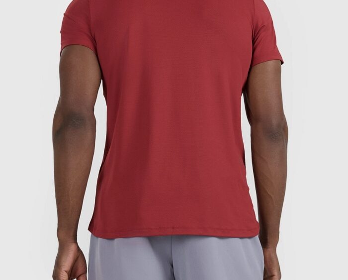 2026 4F nová kolekcia: Pánske funkčné tréningové tričko TFTSM1458 dark red