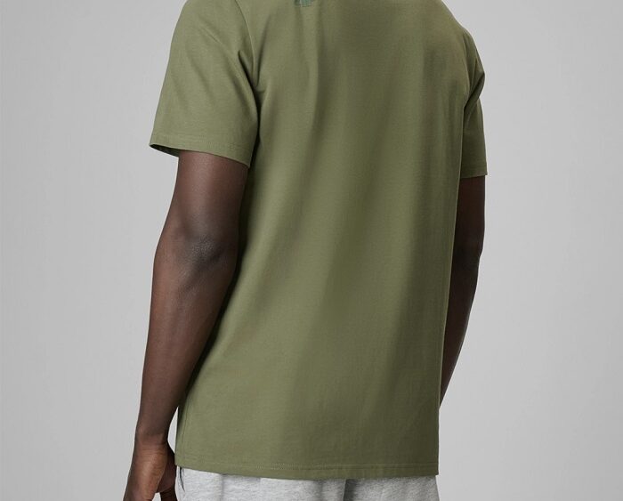 2026 4F nová kolekcia: Pánske bavlnené regular fit tričko TTSHM4261 khaki zelená