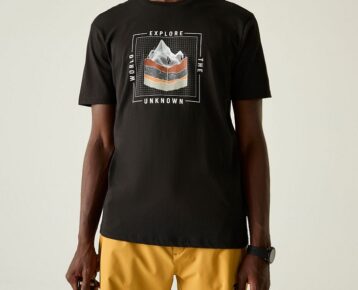 2026 Akcia Dare2b nová kolekcia: Pánske tričko Movement III Tee DMT780 black