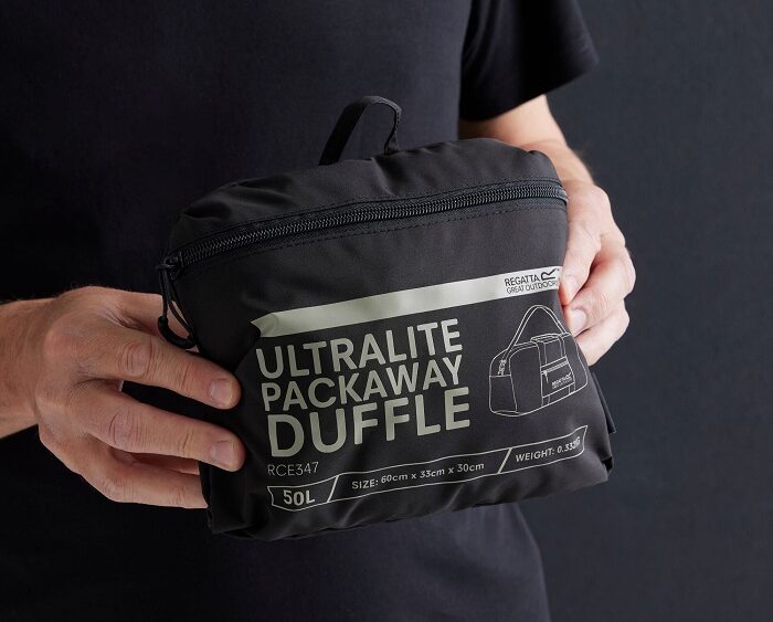 Cestovná zbaliteľná taška Regatta Ultralite Packaway Duffle EU347 black