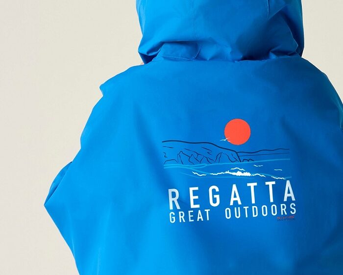 Detský nepremokavý zateplený plášť Jnr Waterproof Robe RKW289 oxford blue