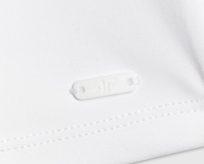 2026 4F nová kolekcia: Dámsky slim fit top na ramienka TSLEF320 white
