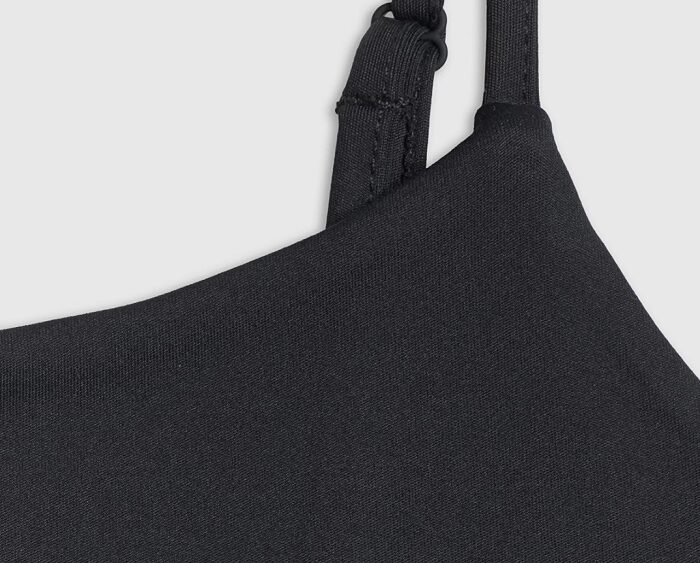 2026 4F nová kolekcia: Dámsky slim top na ramienka TSLEF320 black