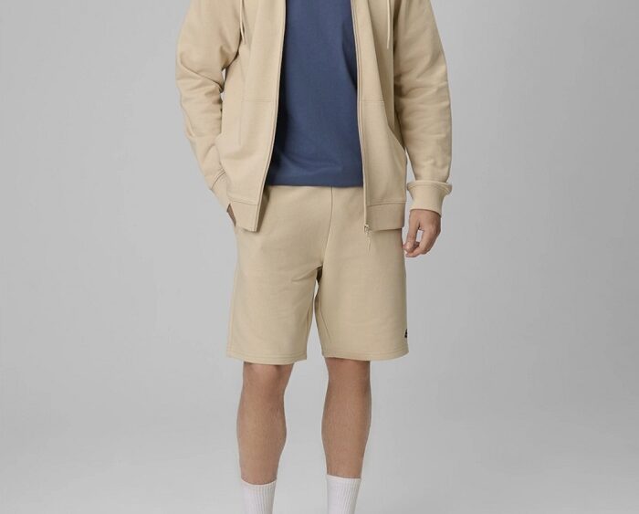 2026 4F nová kolekcia: Pánska regular tepláková mikina TSWSM3106 beige