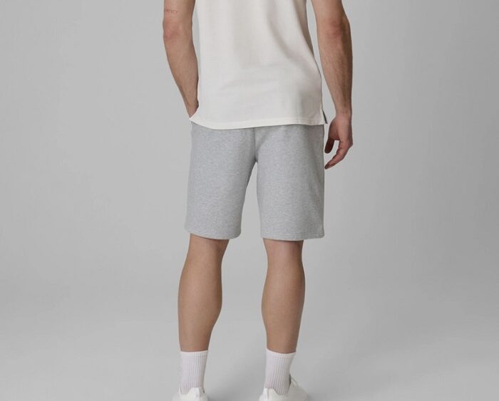 2026 4F nová kolekcia: Pánske teplákové basic šortky TSHOM0913 light grey