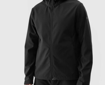 4F Akcia: Pánska softshellová bunda s membránou NeoDry 5.000 TSOFM283 black