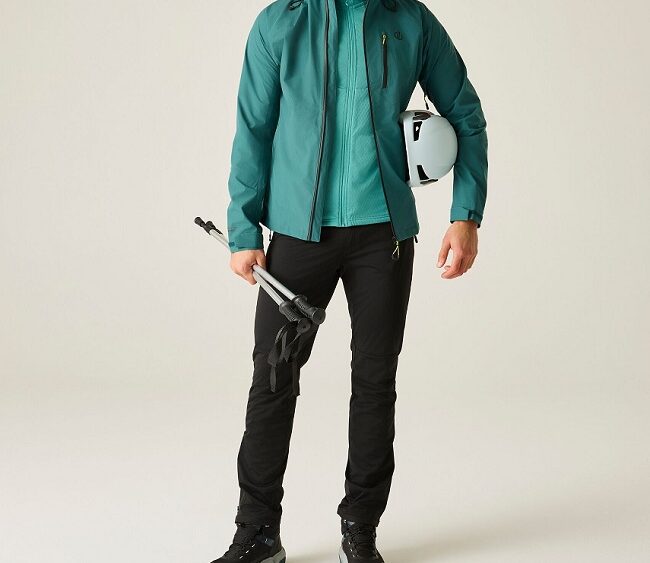 2026 Akcia Dare2b nová kolekcia: Pánska turistická bunda Torrek Breathe Out Jacket DMW588 mediterranea