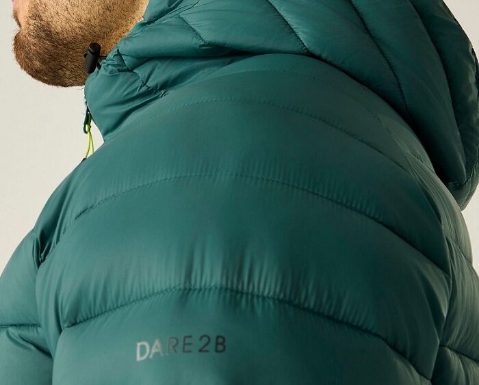 2026 Akcia Dare2b nová kolekcia: Pánska zateplená bunda Torrek Baffled Padded Jacket DMN458 mediterranea