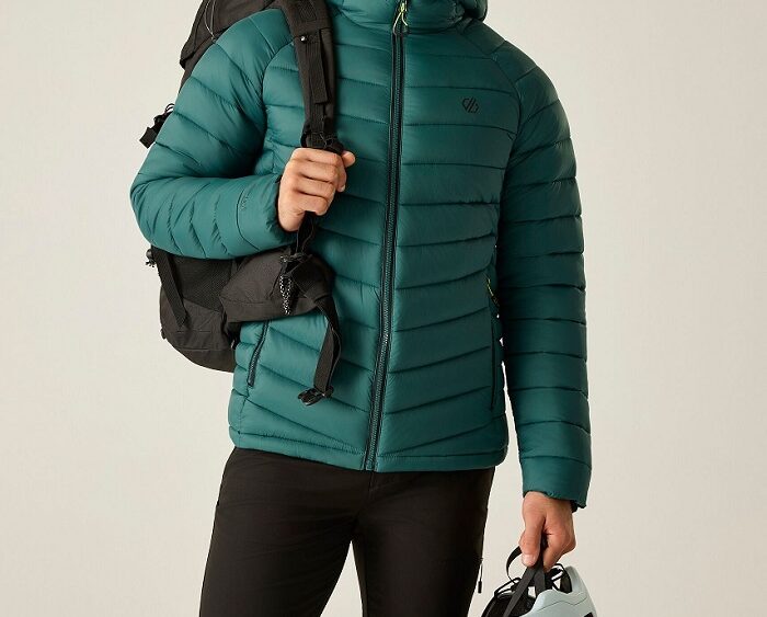 2026 Akcia Dare2b nová kolekcia: Pánska zateplená bunda Torrek Baffled Padded Jacket DMN458 mediterranea