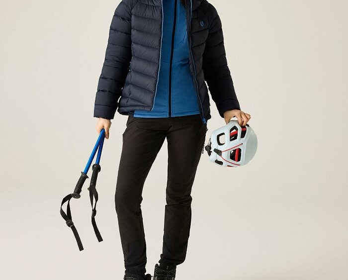 2026 Akcia Dare2b nová kolekcia: Dámska zateplená bunda Wmn Torrek Baffled Padded Jacket DWN458 navy